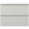 Mexen Orio badkamerkast 60 cm met wastafel Vela, 2 laden, grijs mat/wit mat - 91A10-06047-2-BFF62-W23M01