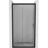 Mexen Apia puerta de ducha corredera 130 cm, transparente, negro - 845-130-000-70-00