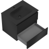Mexen Orio armadietto da bagno 60 cm con lavabo Vela, 2 cassetti, nero opaco - 91A10-06047-2-BFF71-W23M71