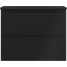 Mexen Orio Badezimmerschrank 60 cm mit Waschbecken Vela, 2 Schubladen, schwarz matt - 91A10-06047-2-BFF71-W23M71