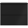 Mexen Orio badkamerkast 60 cm met wastafel Vela, 2 laden, zwart mat - 91A10-06047-2-BFF71-W23M71