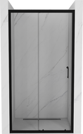Mexen Apia bīdāmās dušas durvis 140 cm, caurspīdīgas, melnas - 845-140-000-70-00