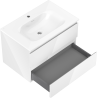 Mexen Orio meuble de salle de bain 70 cm avec lavabo Vela, 2 tiroirs, blanc brillant - 91A10-07047-2-BFF00-W23M00