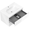 Mexen Orio bathroom cabinet 70 cm with Vela washbasin, 2 drawers, white gloss - 91A10-07047-2-BFF00-W23M00