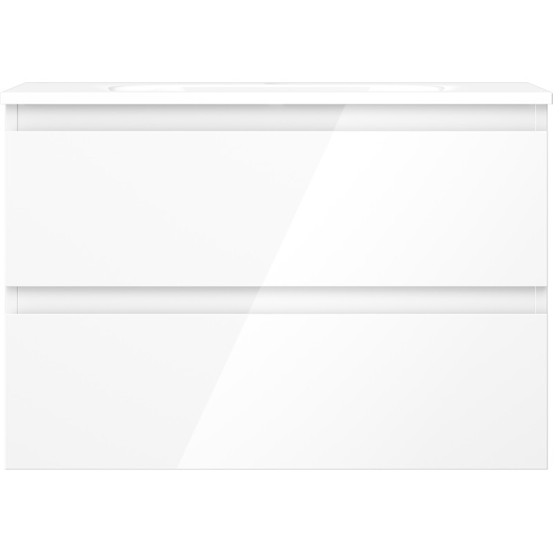 Mexen Orio vannitoakapp 70 cm valamu Vela, 2 sahtlit, valge läige - 91A10-07047-2-BFF00-W23M00