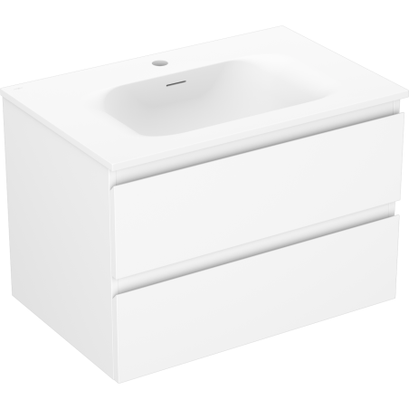 Mexen Orio mobile da bagno 70 cm con lavabo Vela, 2 cassetti, bianco opaco - 91A10-07047-2-BFF01-W23M01