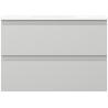 Mexen Orio meuble de salle de bain 70 cm avec lavabo Vela, 2 tiroirs, gris mat/blanc mat - 91A10-07047-2-BFF62-W23M01