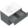 Mexen Orio Mobile da bagno 70 cm con lavabo Vela, 2 cassetti, grafite opaco/bianco opaco - 91A10-07047-2-BFF66-W23M01