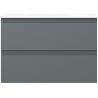 Mexen Orio Badezimmerschrank 70 cm mit Waschbecken Vela, 2 Schubladen, Graphit matt/Weiß matt - 91A10-07047-2-BFF66-W23M01