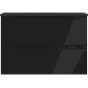 Mexen Orio bathroom cabinet 70 cm with Vela sink, 2 drawers, black matte - 91A10-07047-2-BFF71-W23M71