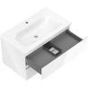 Mexen Orio mobile da bagno 80 cm con lavabo Vela, 2 cassetti, bianco lucido - 91A10-08047-2-BFF00-W23M00