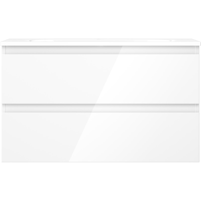 Mexen Orio vannitoakapp 80 cm kraanikausiga Vela, 2 sahtlit, valge läige - 91A10-08047-2-BFF00-W23M00