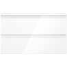 Mexen Orio mueble de baño de 80 cm con lavabo Vela, 2 cajones, blanco brillante - 91A10-08047-2-BFF00-W23M00