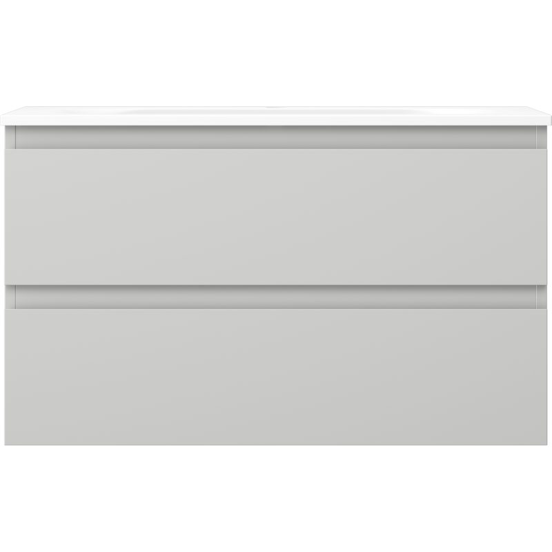 Mexen Orio armario de baño 80 cm con lavabo Vela, 2 cajones, gris mate/blanco mate - 91A10-08047-2-BFF62-W23M01