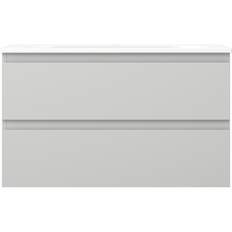 Mexen Orio Buedzëmmer Schaf 80 cm mat Wäschbasseng Vela, 2 Schëffer, gro matt/wäiss matt - 91A10-08047-2-BFF62-W23M01