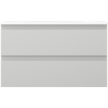 Mexen Orio vannitoakapp 80 cm koos Vela valamu, 2 sahtlit, hall matt/valge matt - 91A10-08047-2-BFF62-W23M01
