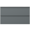 Mexen Orio Badezimmerunterschrank 80 cm mit Waschbecken Vela, 2 Schubladen, Grafit Matt/Weiß Matt - 91A10-08047-2-BFF66-W23M01
