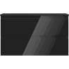 Mexen Orio meuble de salle de bains 80 cm avec lavabo Vela, 2 tiroirs, noir brillant/noir mat - 91A10-08047-2-BFF70-W23M71