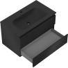 Mexen Orio mobile da bagno 80 cm con lavabo Vela, 2 cassetti, nero opaco - 91A10-08047-2-BFF71-W23M71