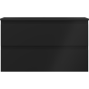 Mexen Orio Badezimmerschrank 80 cm mit Waschbecken Vela, 2 Schubladen, schwarz matt - 91A10-08047-2-BFF71-W23M71