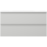 Mexen Orio Badezimmerschrank 90 cm mit Waschbecken Vela, 2 Schubladen, grau matt/weiß matt - 91A10-09047-2-BFF62-W23M01