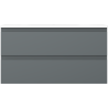 Mexen Orio badkamerkast 90 cm met wastafel Vela, 2 laden, grafiet mat/wit mat - 91A10-09047-2-BFF66-W23M01