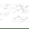 Mexen Orio badkamerkast 90 cm met wastafel Vela, 2 laden, grafiet mat/wit mat - 91A10-09047-2-BFF66-W23M01