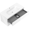 Mexen Orio meuble de salle de bain 100 cm avec lavabo Vela, 2 tiroirs, blanc brillant - 91A10-10047-2-BFF00-W23M00