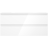 Mexen Orio Badezimmerschrank 100 cm mit Waschbecken Vela, 2 Schubladen, weiß glänzend - 91A10-10047-2-BFF00-W23M00