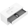 Mexen Orio mueble de baño de 100 cm con lavabo Vela, 2 cajones, blanco mate - 91A10-10047-2-BFF01-W23M01