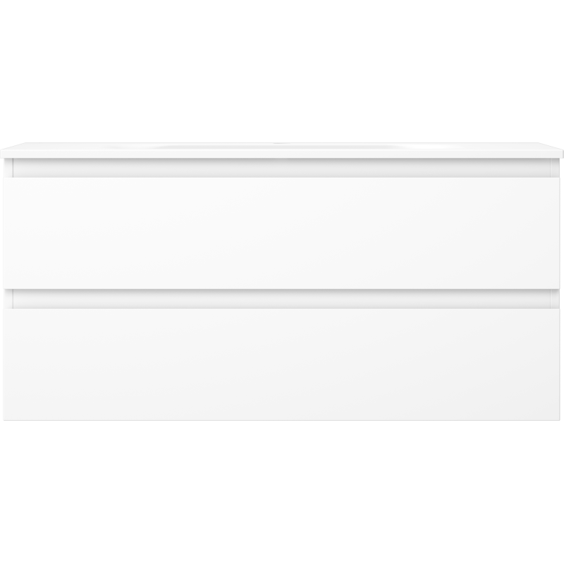 Mexen Orio armoire de salle de bain 100 cm avec lavabo Vela, 2 tiroirs, blanc mat - 91A10-10047-2-BFF01-W23M01