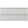Mexen Orio Badezimmerschrank 100 cm mit Waschbecken Vela, 2 Schubladen, grau matt/weiß matt - 91A10-10047-2-BFF62-W23M01