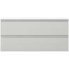 Mexen Orio gabinete de baño de 100 cm con lavabo Vela, 2 cajones, gris mate/blanco mate - 91A10-10047-2-BFF62-W23M01