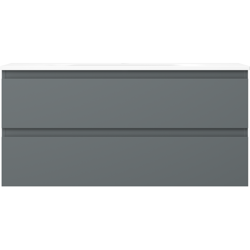 Mexen Orio badkamerkast 100 cm met wastafel Vela, 2 laden, grafiet mat/wit mat - 91A10-10047-2-BFF66-W23M01