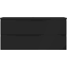 Mexen Orio bathroom cabinet 100 cm with Vela sink, 2 drawers, black matte - 91A10-10047-2-BFF71-W23M71