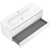 Mexen Orio bathroom cabinet 120 cm with Vela washbasin, 2 drawers, white gloss - 91A10-12047-2-BFF00-W23M00