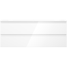 Mexen Orio Badezimmerschrank 120 cm mit Waschbecken Vela, 2 Schubladen, weiß glänzend - 91A10-12047-2-BFF00-W23M00