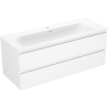 Mexen Orio meuble de salle de bain 120 cm avec lavabo Vela, 2 tiroirs, blanc mat - 91A10-12047-2-BFF01-W23M01