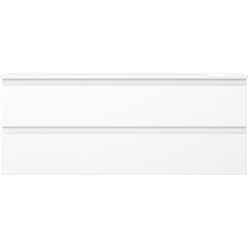 Mexen Orio armario de baño 120 cm con lavabo Vela, 2 cajones, blanco mate - 91A10-12047-2-BFF01-W23M01