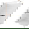 Mexen Kioto+ Duschwand mit Regal Walk-in 120 x 200 cm, Frost, Roségold - 800-120-121-60-30