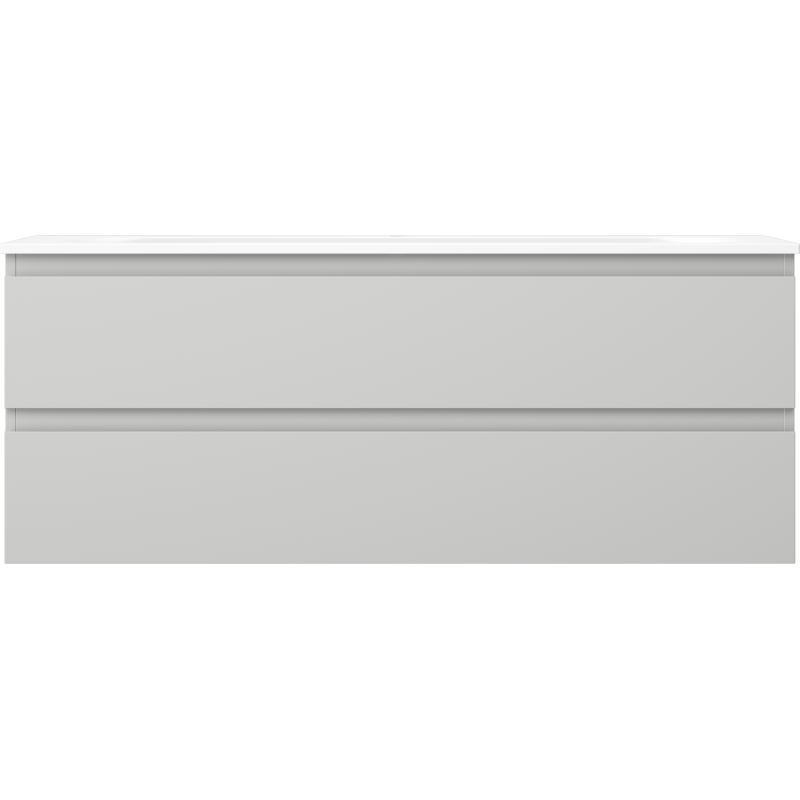 Mexen Orio mobile da bagno 120 cm con lavabo Vela, 2 cassetti, grigio opaco/bianco opaco - 91A10-12047-2-BFF62-W23M01