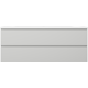 Mexen Orio Badezimmerschrank 120 cm mit Waschbecken Vela, 2 Schubladen, grau matt/weiß matt - 91A10-12047-2-BFF62-W23M01