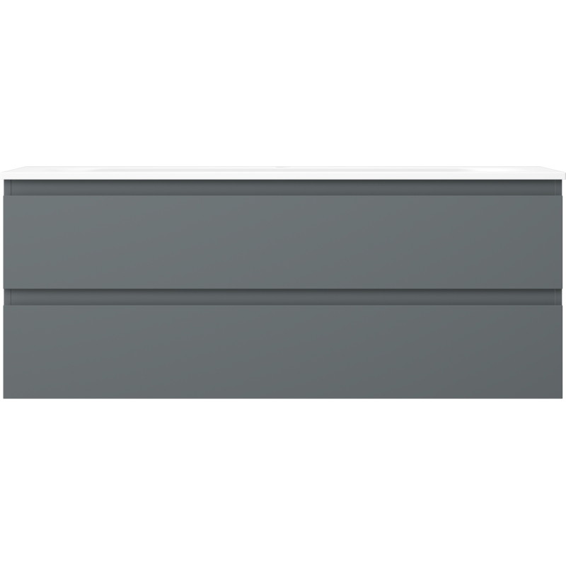 Mexen Orio 120 cm vannitoakapp koos valamu Velaga, 2 sahtlit, grafiit matt/valge matt - 91A10-12047-2-BFF66-W23M01