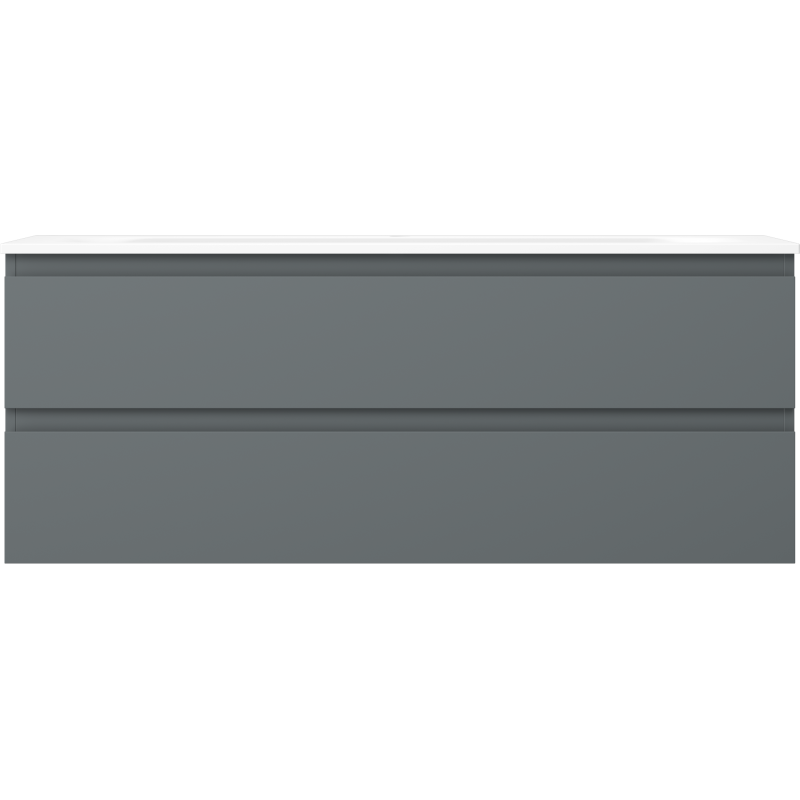 Mexen Orio meuble de salle de bain 120 cm avec lavabo Vela, 2 tiroirs, graphite mat/blanc mat - 91A10-12047-2-BFF66-W23M01