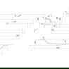 Mexen Orio badkamerkast 120 cm met wastafel Vela, 2 laden, zwart glans/zwart mat - 91A10-12047-2-BFF70-W23M71