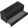 Mexen Orio gabinete de baño 120 cm con lavabo Vela, 2 cajones, negro mate - 91A10-12047-2-BFF71-W23M71