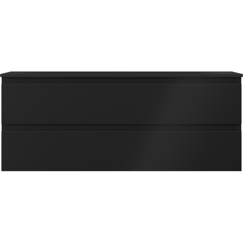 Mexen Orio gabinete de baño 120 cm con lavabo Vela, 2 cajones, negro mate - 91A10-12047-2-BFF71-W23M71