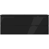 Mexen Orio Badezimmerschrank 120 cm mit Waschbecken Vela, 2 Schubladen, schwarz matt - 91A10-12047-2-BFF71-W23M71