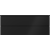 Mexen Orio vannitoakapp 120 cm koos Vela valamu, 2 sahtliga, must matt - 91A10-12047-2-BFF71-W23M71
