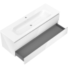 Mexen Orio bathroom cabinet 140 cm with Vela washbasin, 2 drawers, white gloss - 91A10-14047-2-BFF00-W23M00